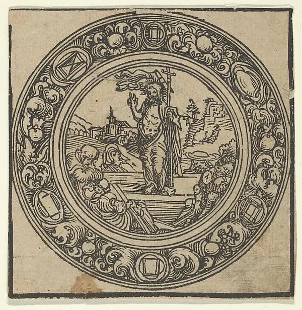 Pacifical with Resurrection by Lucas Cranach the Elder depicting Matthew 28
