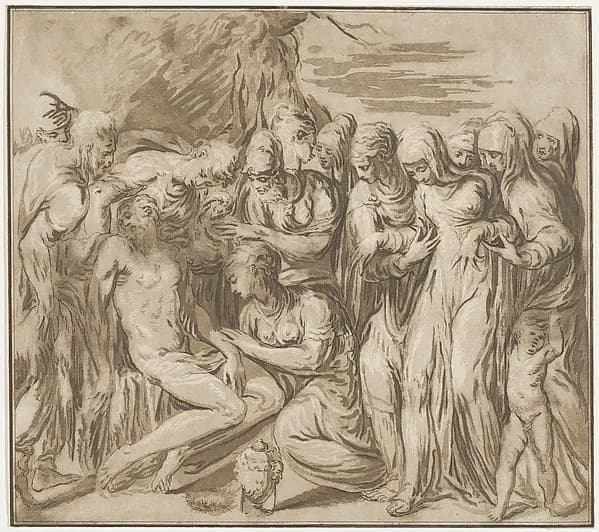 The Annointing of Christ's Body by Adam von Bartsch depicting John 1