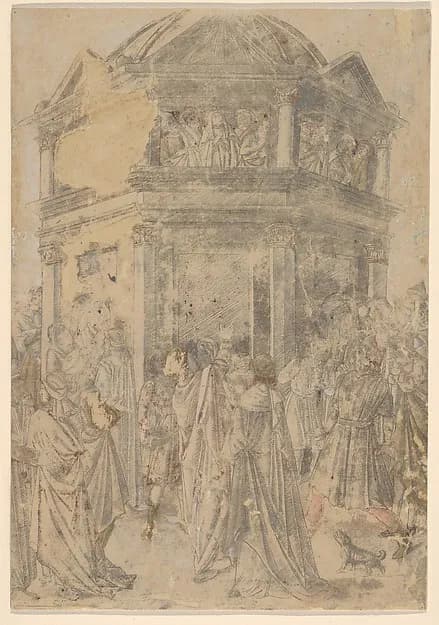 The Pentecost, from "Life of the Virgin and Christ" by Francesco Rosselli depicting Acts 2