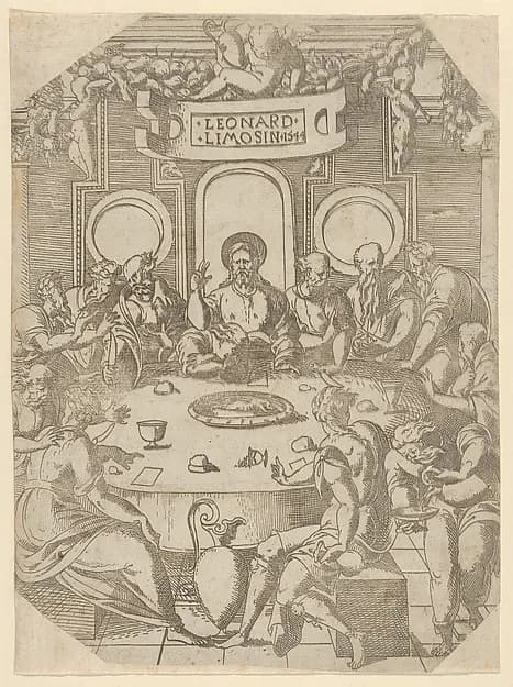 The Last Supper by Léonard Limosin depicting Matthew 26