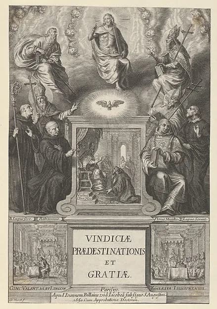 Frontispiece for Vindicae Predestinationis et Gratiae by Grégoire Huret depicting John 1