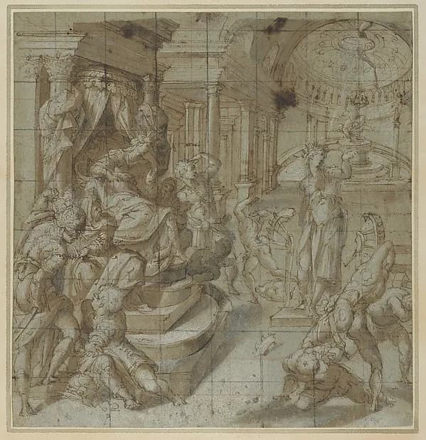 The Martyrdom of St. Catherine of Alexandria by Carlo Portelli depicting Romans 8