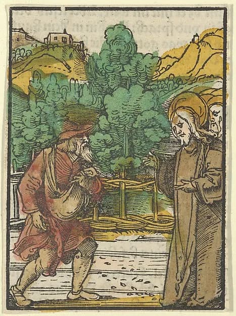 The Parable and the Sower, from Das Plenarium by Hans Schäufelein depicting Matthew 13