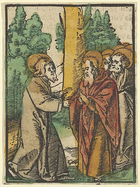 Christ Teaching the Disciples, 1, from Das Plenarium by Hans Schäufelein depicting John 1