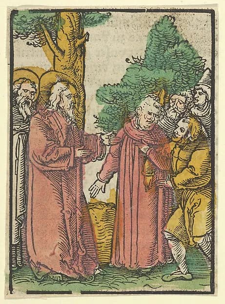 Christ Healing the Deaf-Mute, from Das Plenarium by Hans Schäufelein depicting Matthew 9
