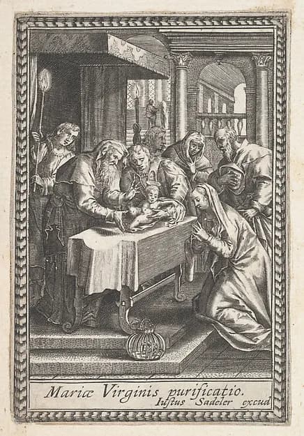 The Purification of the Virgin Mary by Anonymous depicting Luke 1