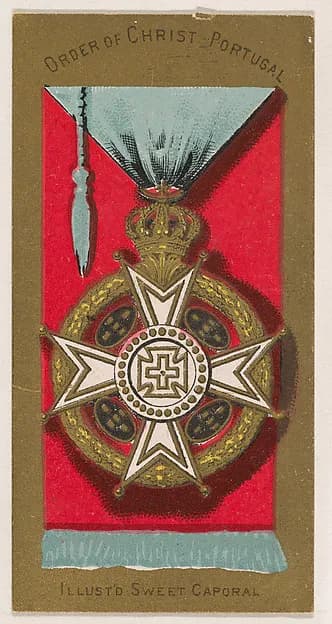 Order of Christ, Portugal, from the Military Series (N224) issued by Kinney Tobacco Company to promote Sweet Caporal Cigarettes by Kinney Brothers Tobacco Company depicting John 1