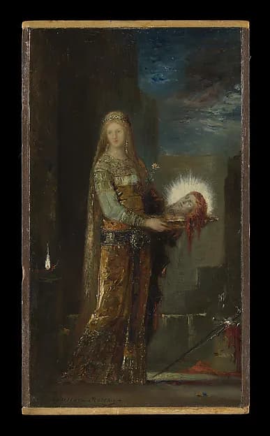 Salome with the Head of John the Baptist by Gustave Moreau depicting Matthew 3