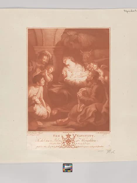 The Nativity by Jean-Baptiste Michel depicting Luke 2