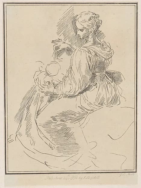 Madonna and Child by Giuseppe Canale depicting Luke 2