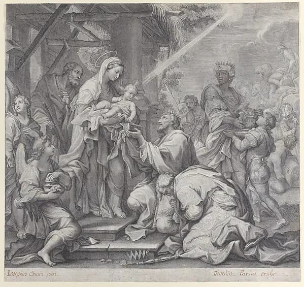 The Adoration of the Magi by Benoit Farjat depicting Matthew 2