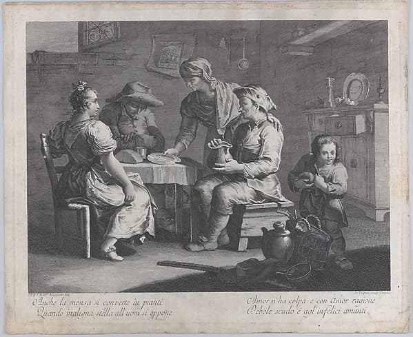 The Holy Family with Saint John the Baptist by Friedrich Fleischmann depicting Matthew 3