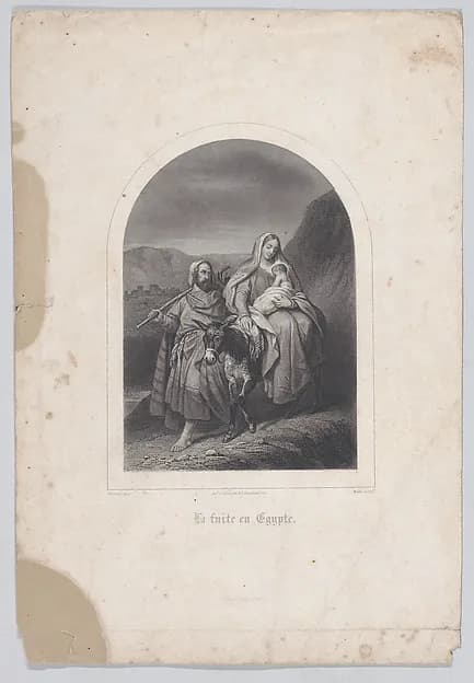 The Flight into Egypt by Jean Bein depicting Matthew 2