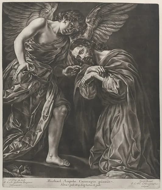 Christ on the Mount of Olives by Jacob Männl depicting John 1