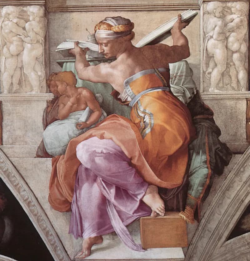 The Libyan Sibyl by Michelangelo Buonarroti depicting Isaiah 11:1
