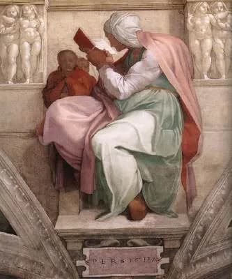 The Persian Sibyl by Michelangelo Buonarroti depicting Isaiah 11:1
