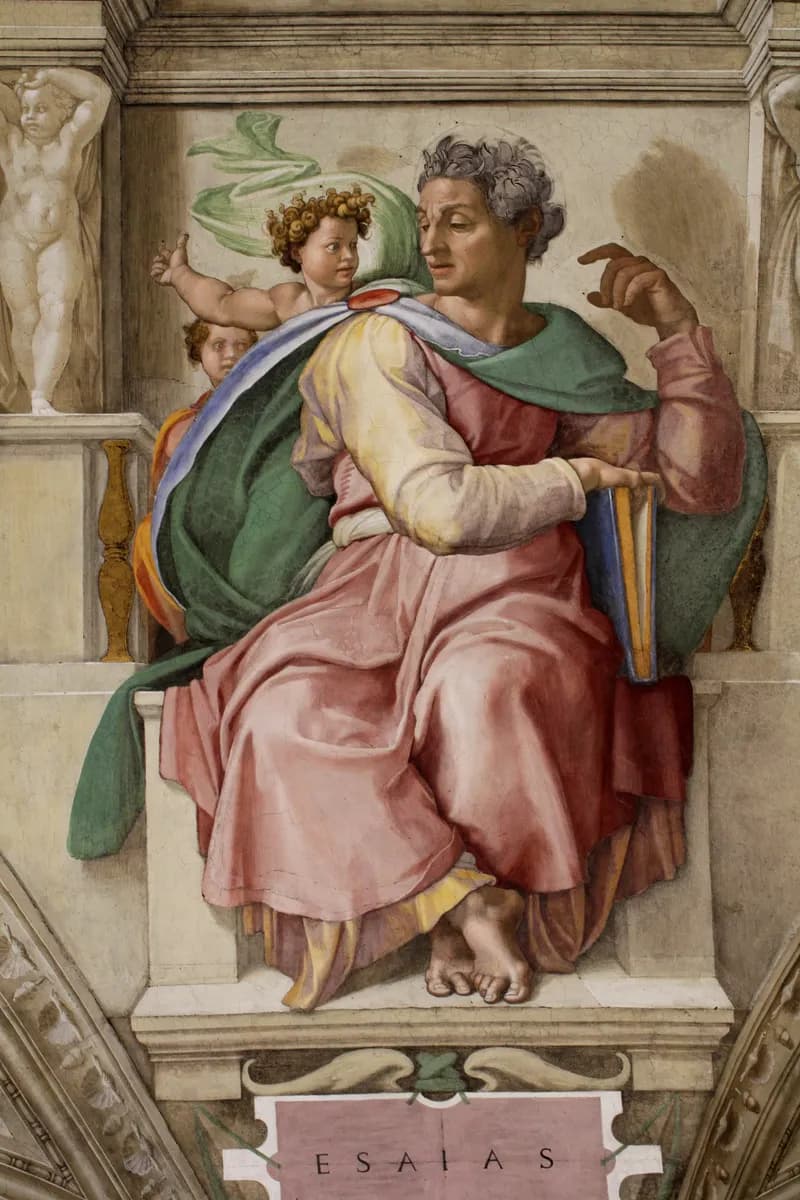 The Prophet Isaiah by Michelangelo Buonarroti depicting Isaiah 7:14