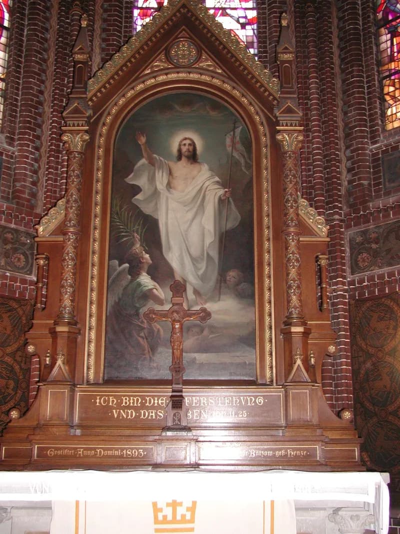 Immanuelkirche Altarpiece (Berlin) by Bernhard Plockhorst depicting Matthew 11:28