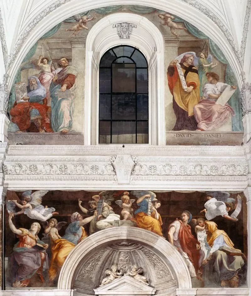Sibyls and Prophets by Raffaello Sanzio da Urbino depicting Isaiah 11:1