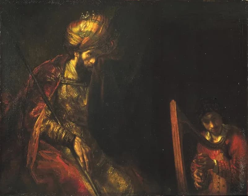The Crucifixion by Rembrandt van Rijn depicting Matthew 27:33