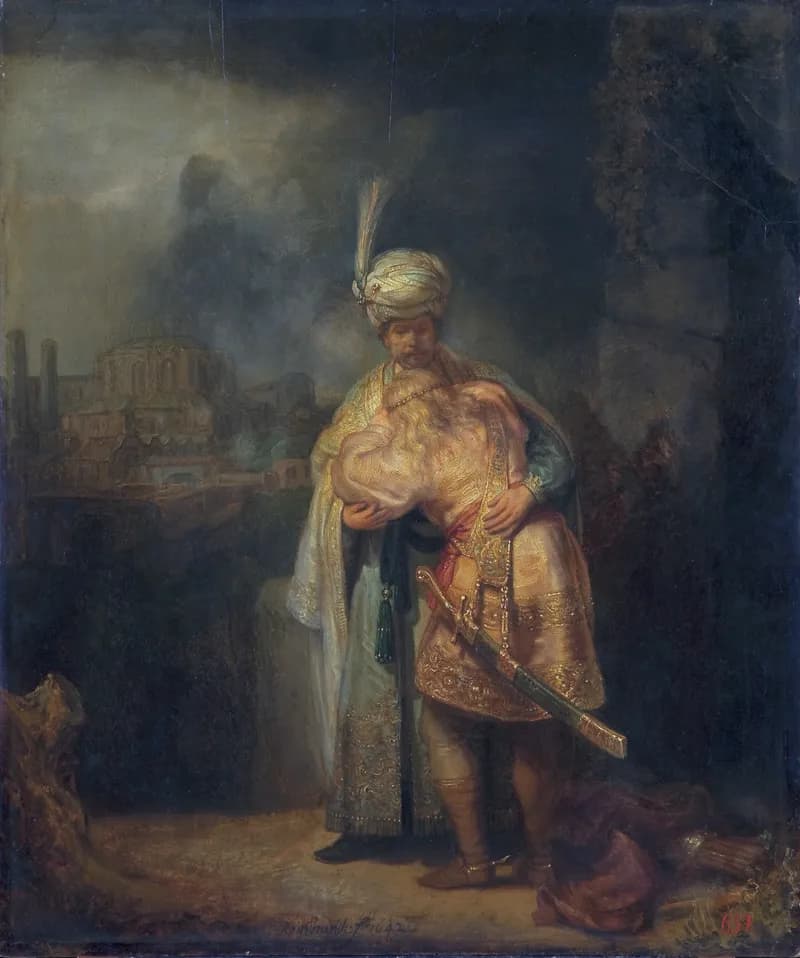 The Incredulity of Thomas by Rembrandt van Rijn depicting John 20:24