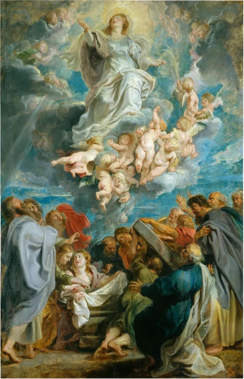 The Assumption of the Virgin by Peter Paul Rubens depicting Revelation 12:1