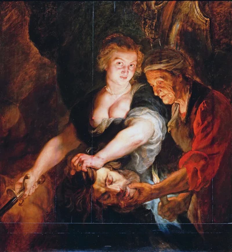 Judith with the Head of Holofernes by Peter Paul Rubens depicting Judith 13:6