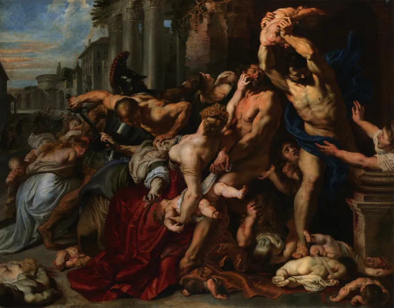 The Massacre of the Innocents by Peter Paul Rubens depicting Matthew 2:16