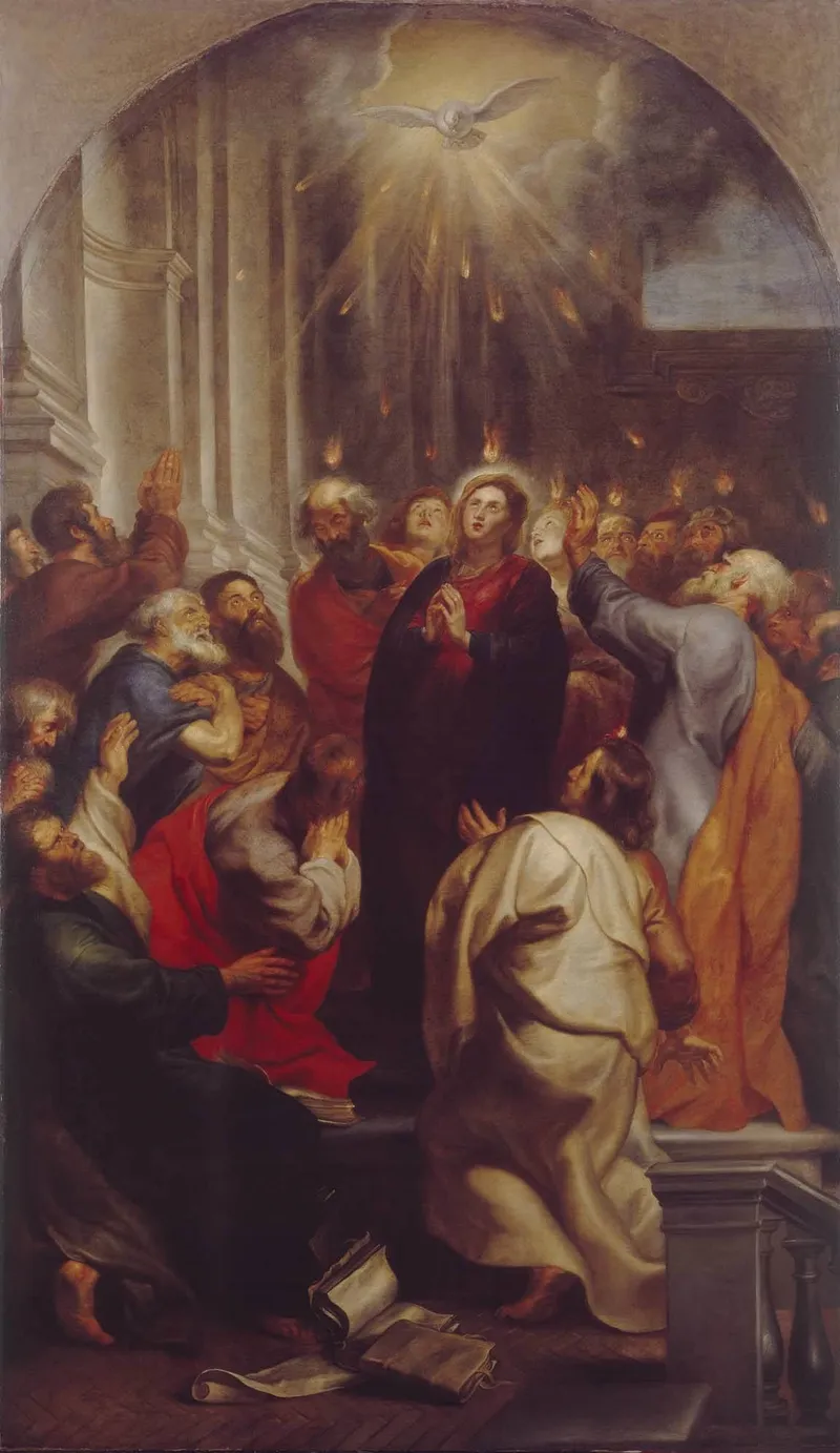 The Outpouring of the Holy Spirit (Pentecost) by Peter Paul Rubens depicting Galatians 5:22