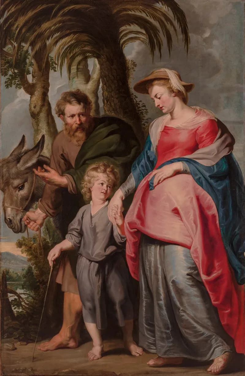 The Return of the Holy Family from Egypt by Peter Paul Rubens depicting Matthew 2:19