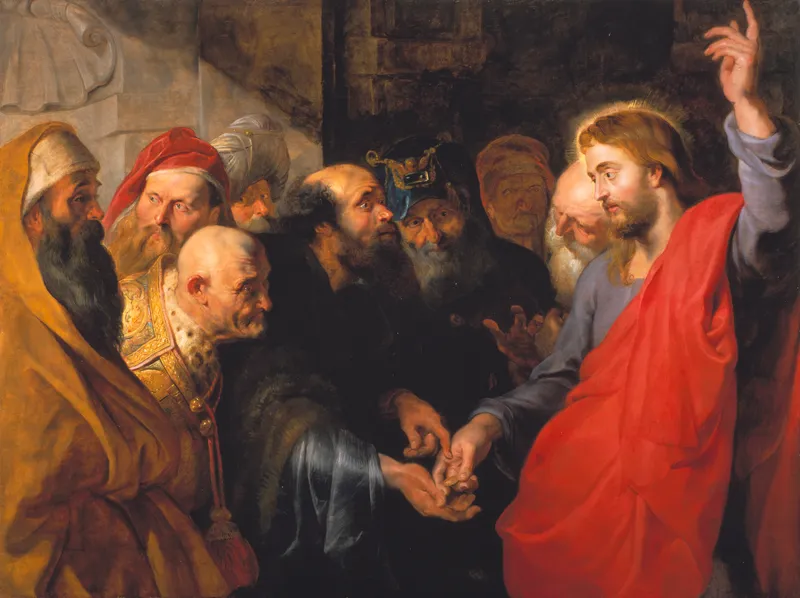 The Tribute Money by Peter Paul Rubens depicting Matthew 22:15