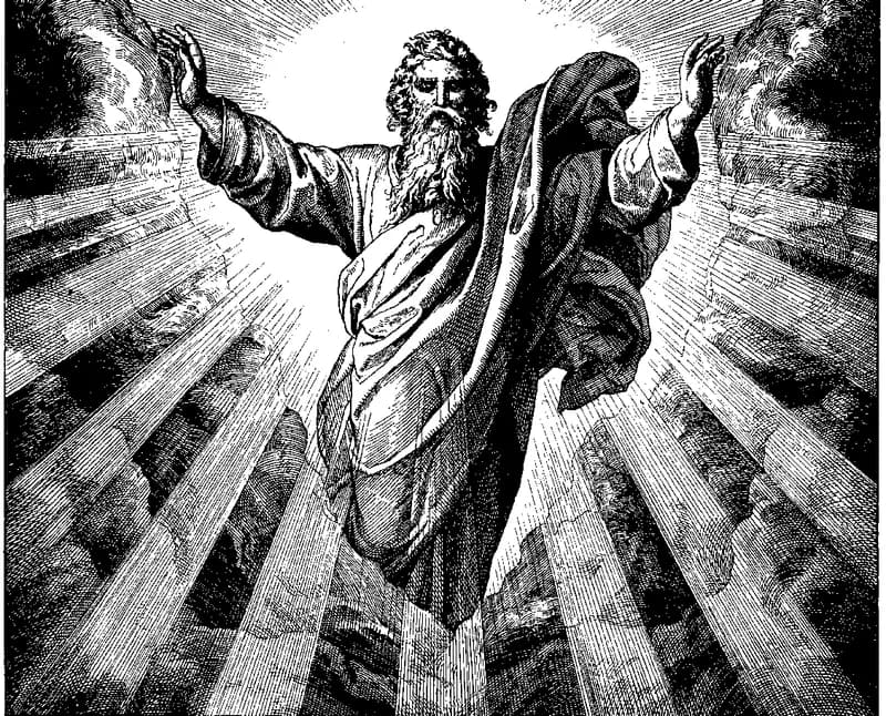 First Day of Creation — Light and Darkness by Julius Schnorr von Carolsfeld depicting Genesis 1:3