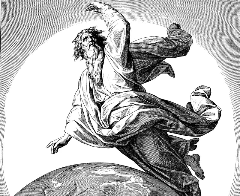 Second Day of Creation — Waters Divided by Julius Schnorr von Carolsfeld depicting Genesis 1:6