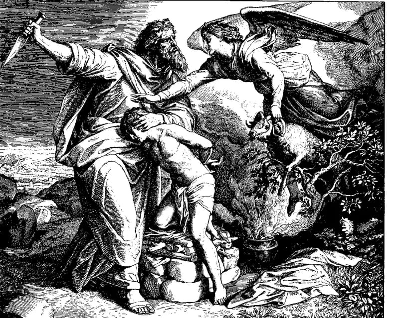The Sacrifice of Isaac by Julius Schnorr von Carolsfeld depicting Genesis 22:1