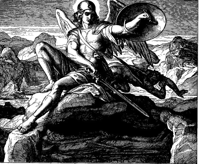 Death of Moses by Julius Schnorr von Carolsfeld depicting Deuteronomy 34:5