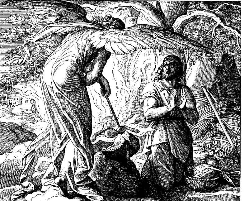 Gideon's Call by Julius Schnorr von Carolsfeld depicting Judges 6:11