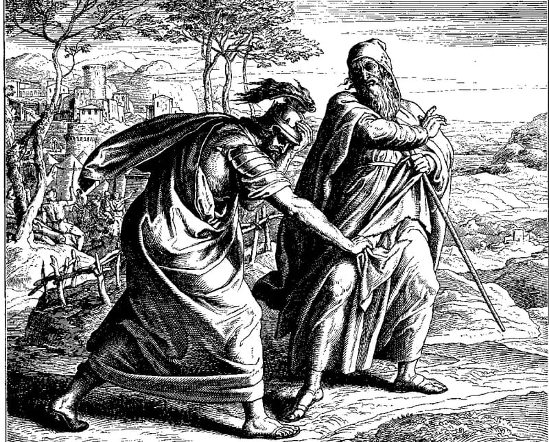 Saul Rejected by God for Disobedience by Julius Schnorr von Carolsfeld depicting 1 Samuel 15:22