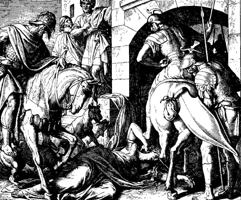 The End of Jezebel by Julius Schnorr von Carolsfeld depicting 2 Kings 9:30