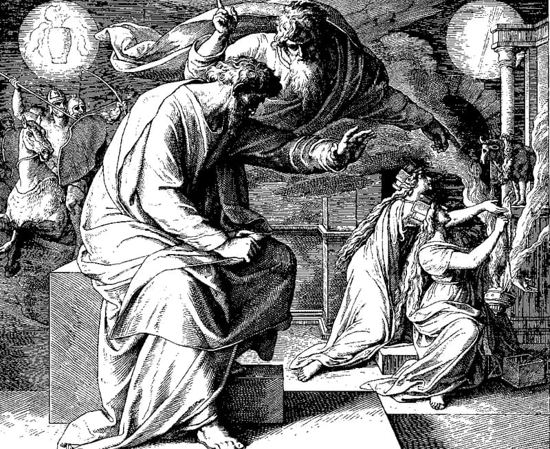 The Prophet Jeremiah by Julius Schnorr von Carolsfeld depicting Jeremiah 1:4