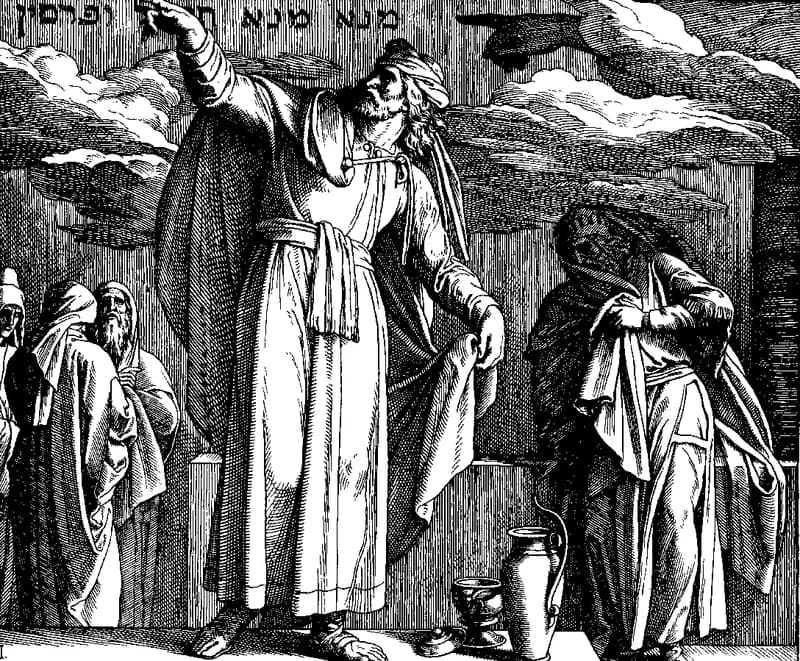 The Prophet Daniel by Julius Schnorr von Carolsfeld depicting Daniel 6:10