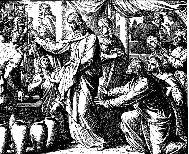 The Wedding at Cana by Julius Schnorr von Carolsfeld depicting John 2:1