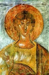 Patriarch Abel (Spas na Ilyine) by Theophanes the Greek depicting Genesis 4:1