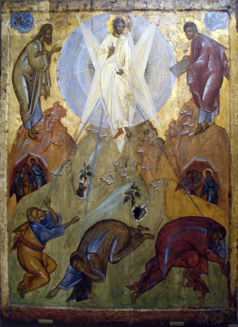 The Transfiguration by Theophanes the Greek depicting Matthew 17:1