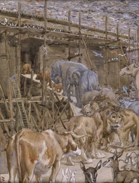 The Animals Enter the Ark by James Tissot depicting Genesis 7:14