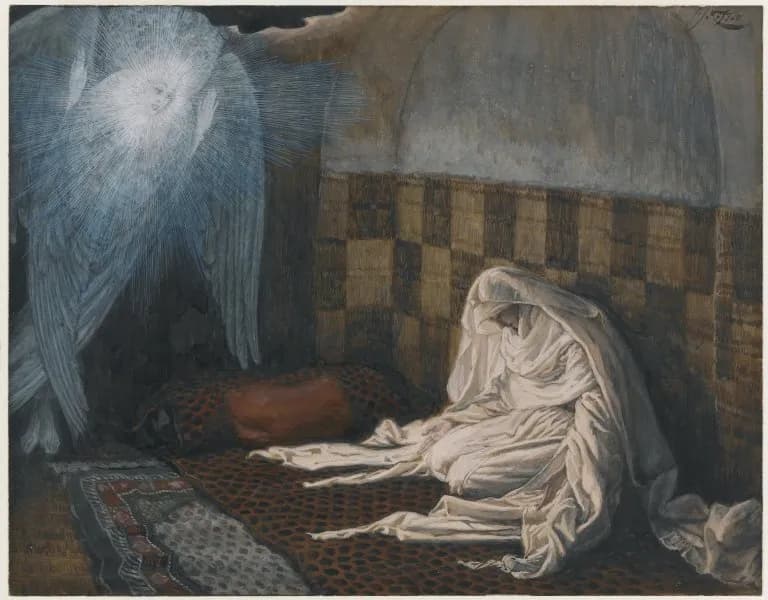 The Annunciation by James Tissot depicting Luke 1:26