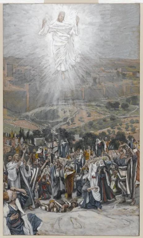 The Ascension by James Tissot depicting Acts 1:9
