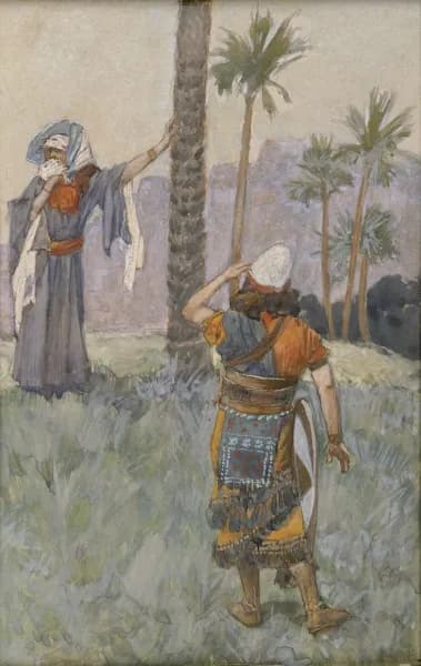Deborah Beneath the Palm Tree by James Tissot depicting Judges 5:1