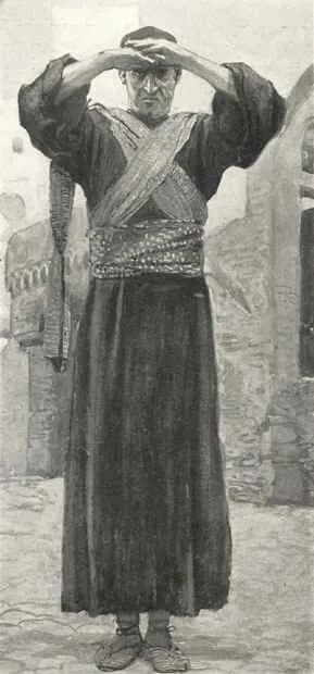 Ezekiel (portrait) by James Tissot depicting Ezekiel 2:1