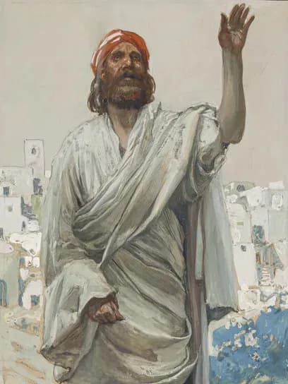 Hosea (portrait) by James Tissot depicting Hosea 1:1