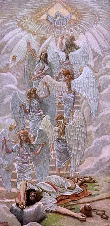 Jacob's Dream by James Tissot depicting Genesis 28:12